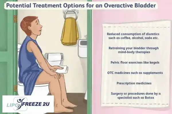 image of woman on toilet because of an overactive bladder Elstree